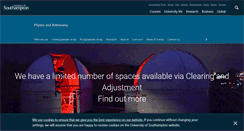 Desktop Screenshot of phys.soton.ac.uk