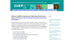 Desktop Screenshot of hep.phys.soton.ac.uk