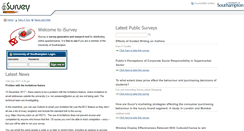 Desktop Screenshot of isurvey.soton.ac.uk