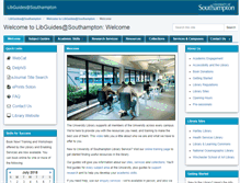 Tablet Screenshot of library.soton.ac.uk