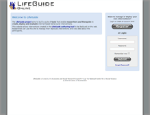 Tablet Screenshot of lifeguide.ecs.soton.ac.uk