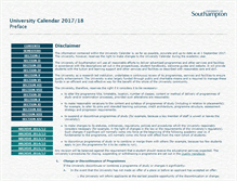 Tablet Screenshot of calendar.soton.ac.uk